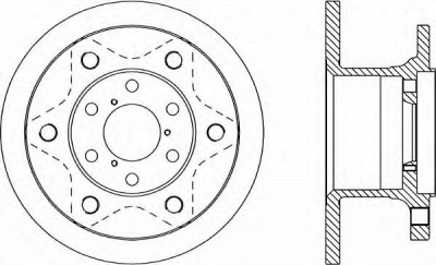 OPEN PARTS bda113210 -  Тормозной диск
